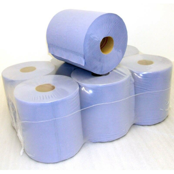 blue Hand Towel Tissue Rolls